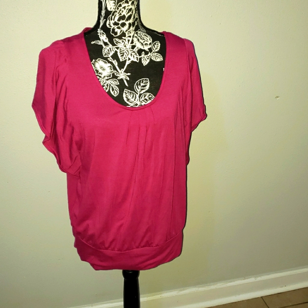 Pink maternity shirt